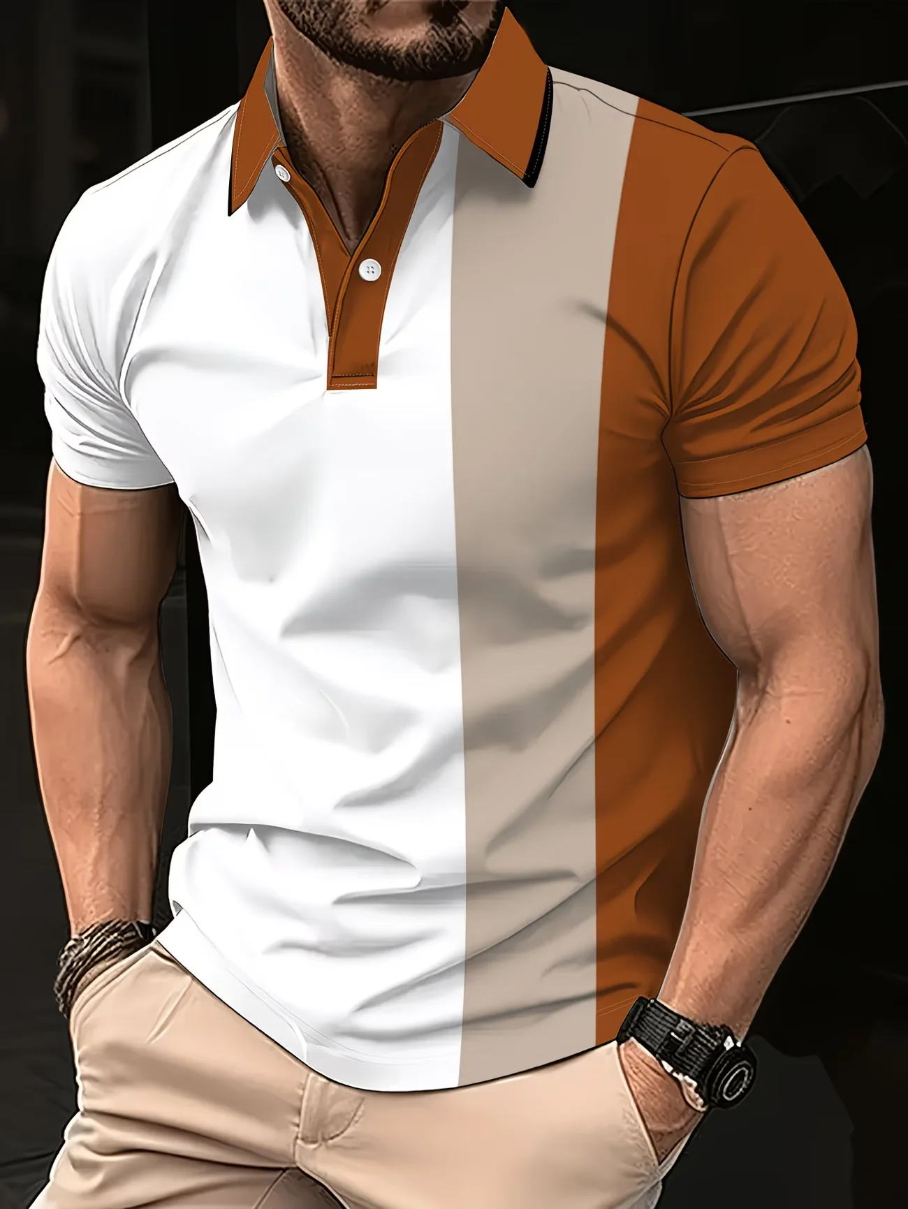 Men's polo shirts are suitable for casual activities, work wear, daily wear, comfortable and fashionable daily commuting wear