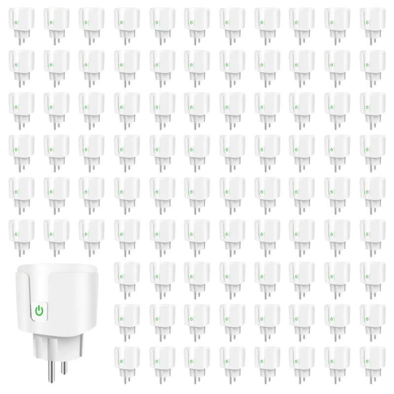 AUBESS EWelink/Tuya WiFi Smart Socket 16/20A EU Smart Plug Power Monitoring Timing Outlet Alexa Google Home Alice Voice Control