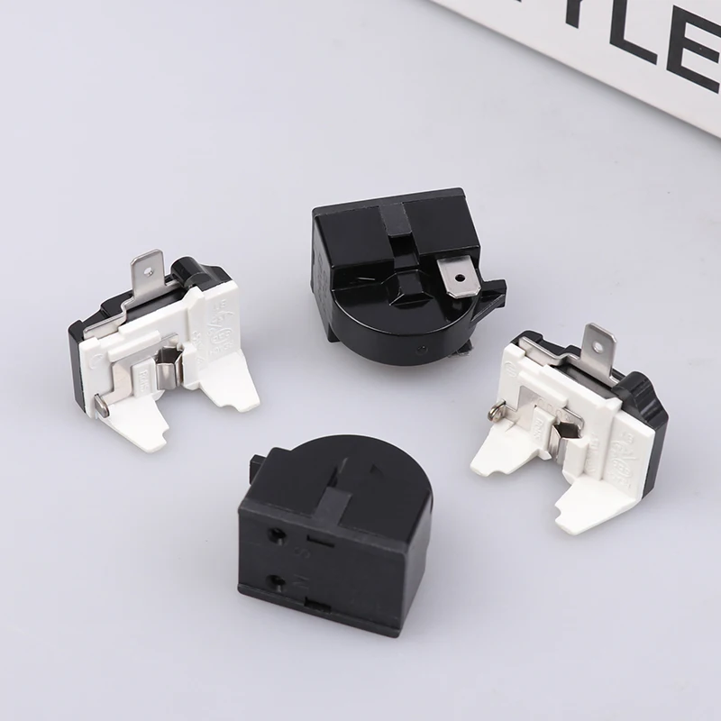 1pc Refrigerator Compressor PTC Start Relay Refrigerator Starter Overload Protector 1/2 Pin 15 Ohm 1/6H Replacement Protector