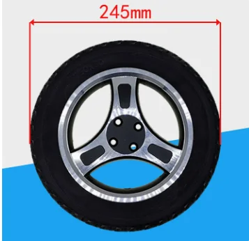 10 Inch Solid Wheelchair Wheel 250*50mm PU Four-hole Rear Wheel For Handicapped Rollator Roller