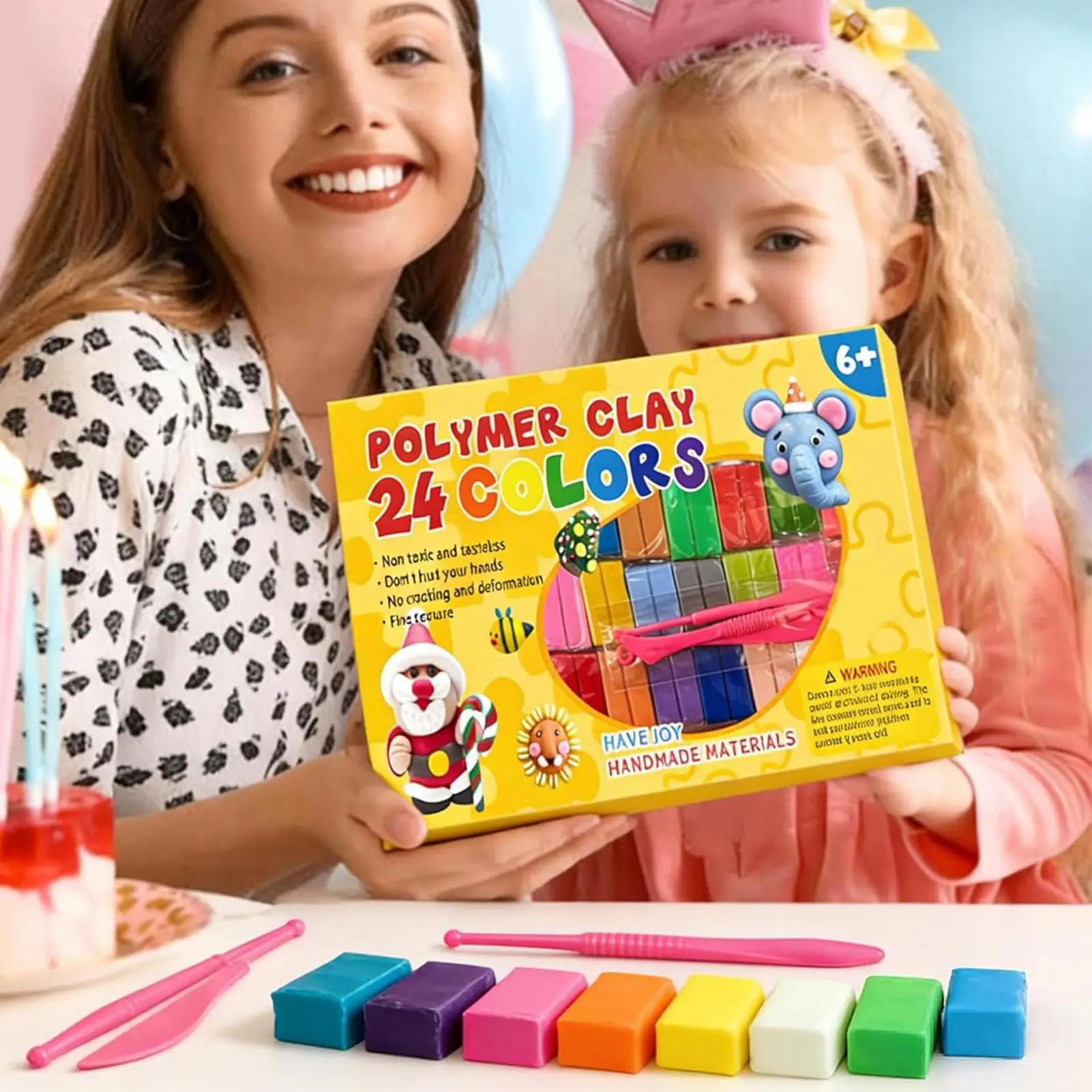 Argilla da modellare per bambini Giocattoli per impasto autodidratante a 24 colori Argilla da modellare per bambini Pasta per scolpire per tutte le età Aula scolastica a casa