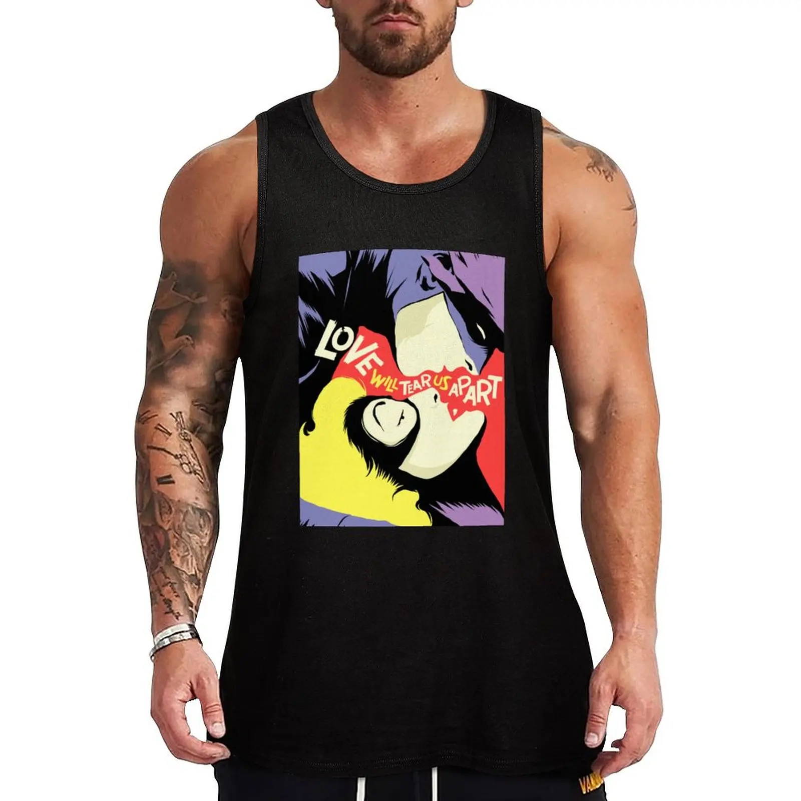 

Love Vigilantes: Reversed Tank Top bodybuilding t shirt fitness clothing for men gym clothes men plain t-shirt