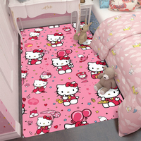 MINISO Sanrio Hello Kitty Pink Carpet for Girls Room Decor Living Room Sofa Rug Lounge Nonslip Mat Kid's Room Desk Chair Mat