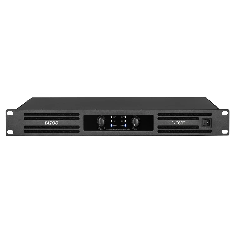 Multifunctional Two Channel Amplifier High Power 1 U Sound System Amplifier 2*600Watt DJ Disco Stage Performance for Wholesales
