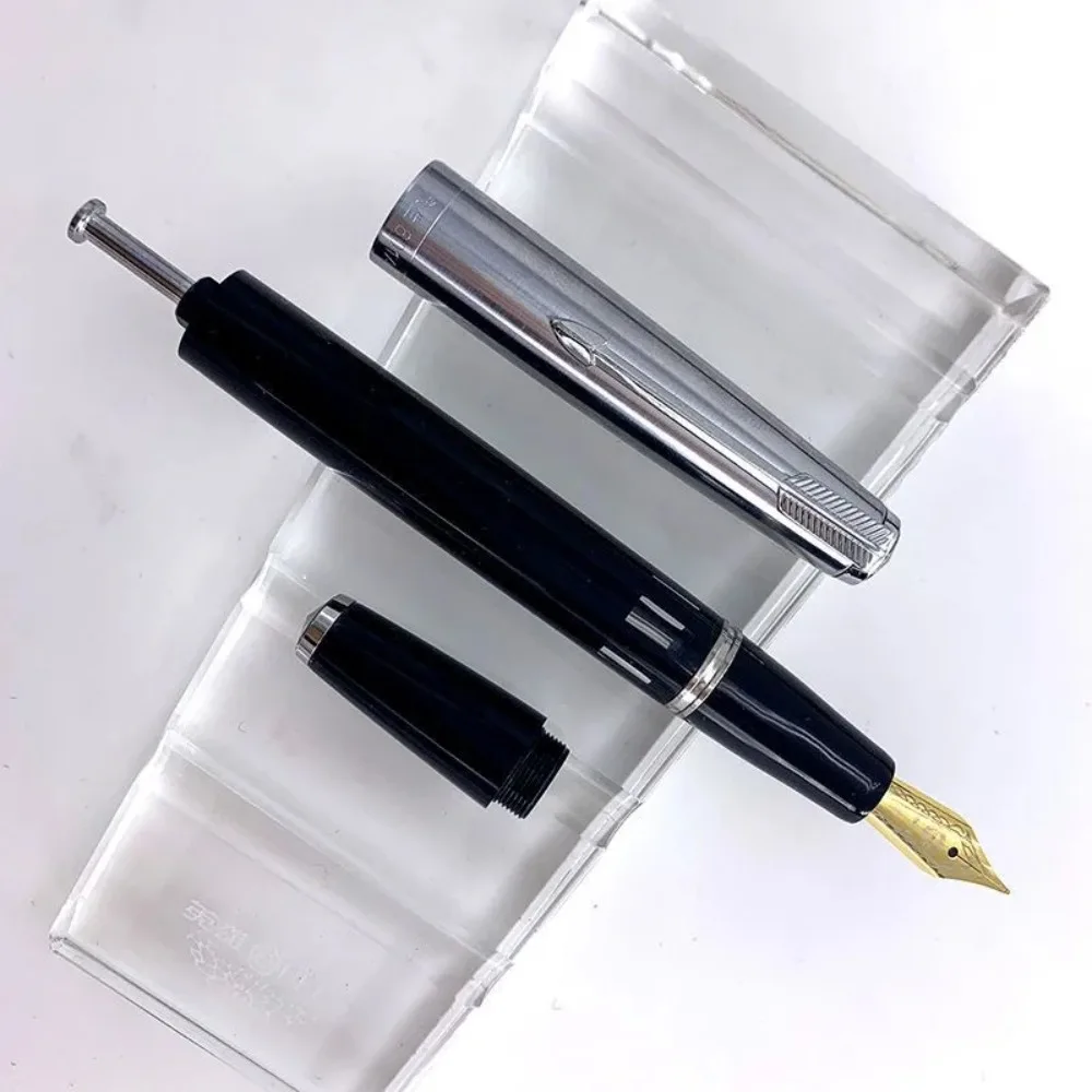 

Для WingSung 601A вакуумная перьевая ручка с поршнем — золотой иридиевый наконечник, плавное письмо, чернильная ручка для офиса/школы, канцелярские принадлежности и подарки