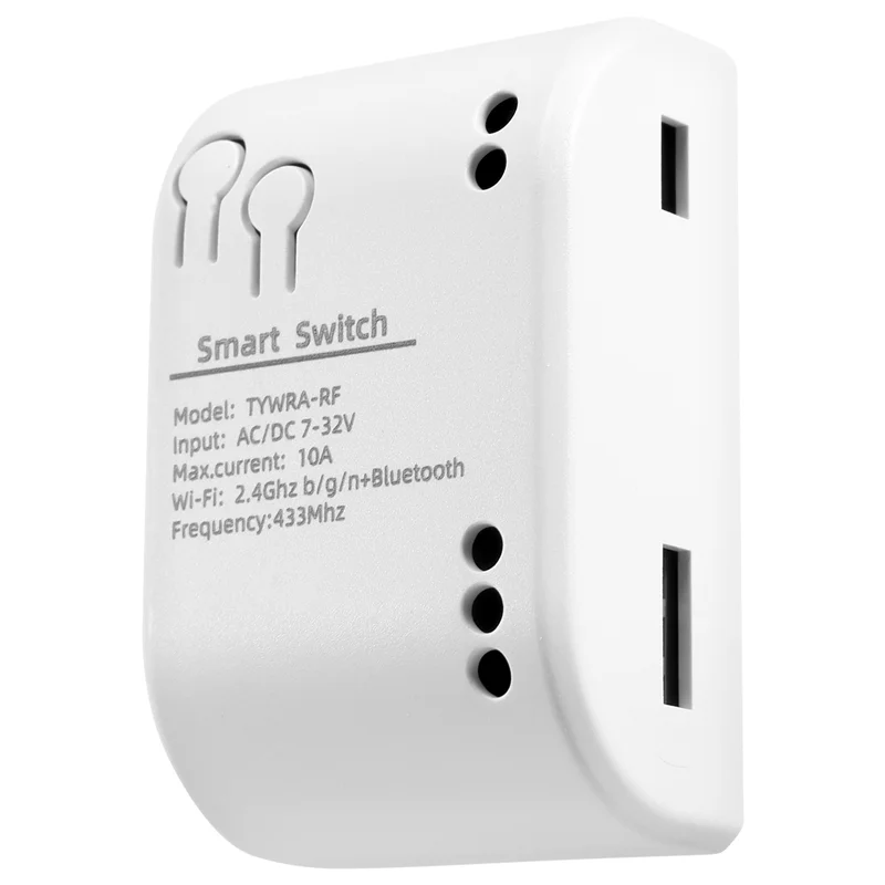 Ingenieuze-1CH RF Smart Switch 7-32V AC DC WIFI Tuya Afstandsbediening 433 Lichtschakelaar 10A Rele relais Zelfsluitende Interlock Inchin