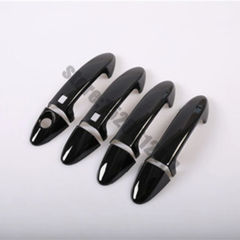 

ABS Bright Black Door Handle Bowl Trim Side Door Handle Cover Trims For Ford Ecosport Fiesta Car Accessories Styling