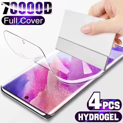 NNBILI 4Pcs Hydrogel Film Full Cover For Samsung Galaxy S23 S20 S21 S22 S24 Ultra Plus FE A14 A23 A34 A54 Screen Protector Film