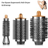 For Dyson Supersonic Hair Dryer&Airwrap HS01/05 HD08 Series 20/38/55mm Curling Round Volumizing Brush Nickel Hair Brush Nozzle