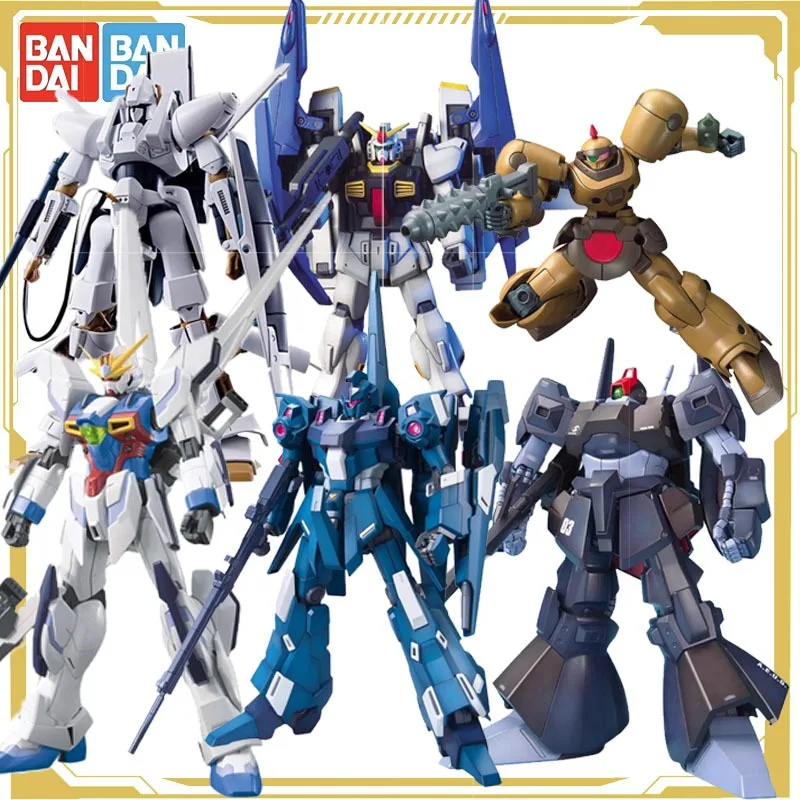 

Bandai Original GUNDAM Anime Figure MG 1/100 RGZ-95 HGUC 035 FXA-05D Assembly Model Action Figure Toys for Boys Girls Kids Gift