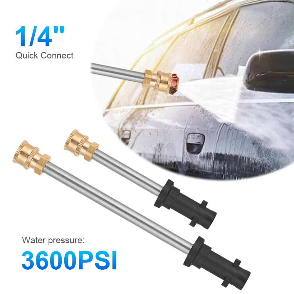 17/41CM Extension Rod 3600 PSI Extender Rod 1/4 Quick Connector Car Pressure Washer Gun Spray Extension Lance for Karcher K2-K7