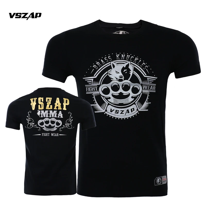 Vzap-short sleeve shirt for men and women, MMA, Muay Thai, kickboxing jersey, Sanda fight clothing, fight wear