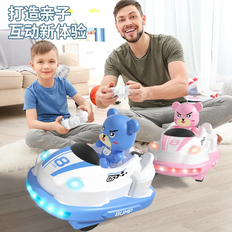 Jjrc New Two Person Battle Catapult Bumper Car Parent-Child Interaction Rc Remote Control Car Children'S Cartoon Children'S Gift