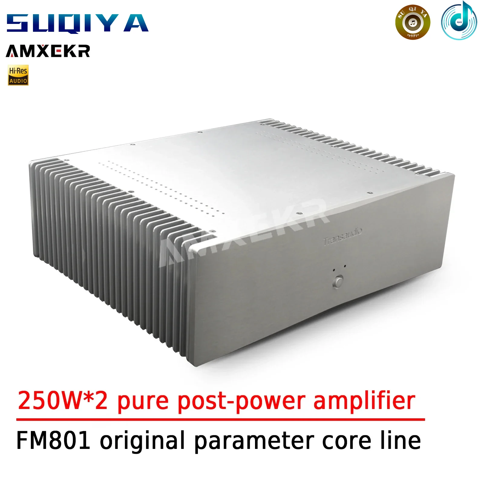 

AMXEKR FM801 Line 250W*2 Induction Level Dual Channel Pure Rear Amplifier 8*2N3440/5416 Gold-sealed Tube New Toshiba 5200