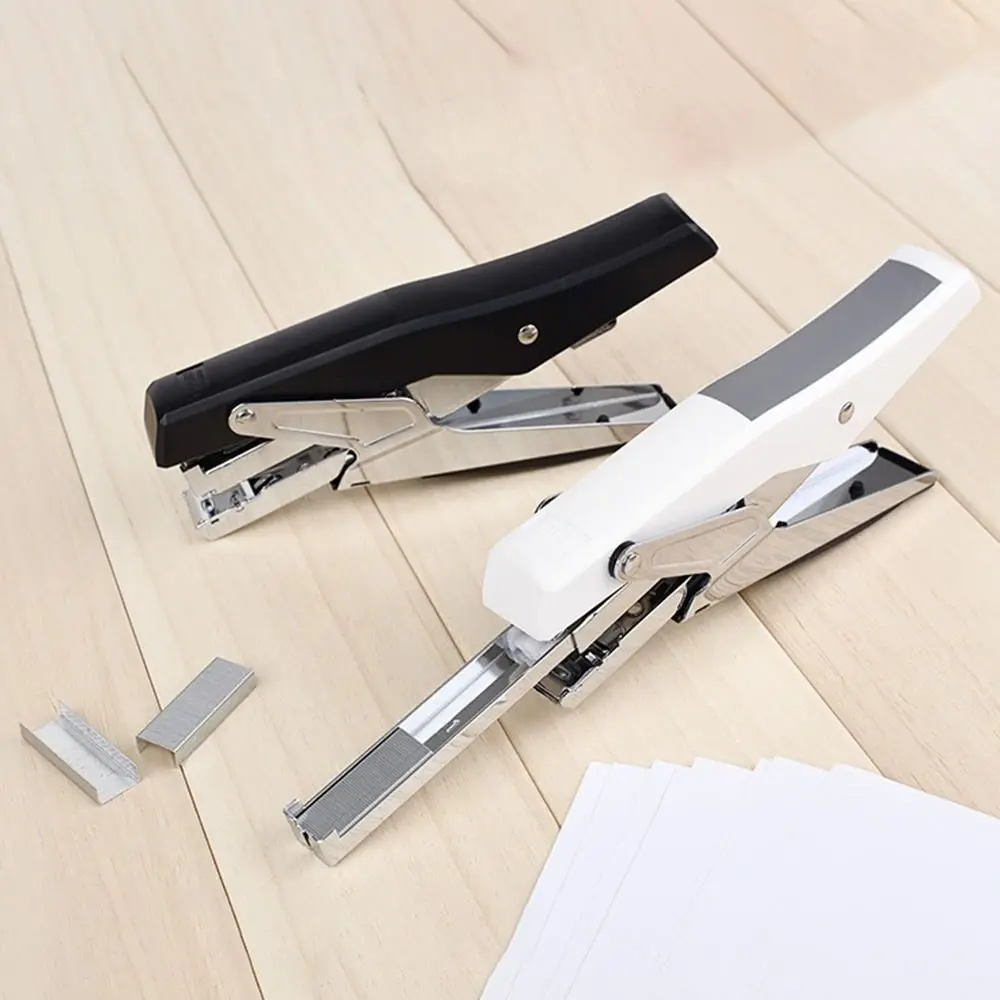Multifunction Labor-Saving Stapler Metal Up To 25 Pages Paper Stapling Machine with 1000pcs Nails Simple Hand Operated Staple