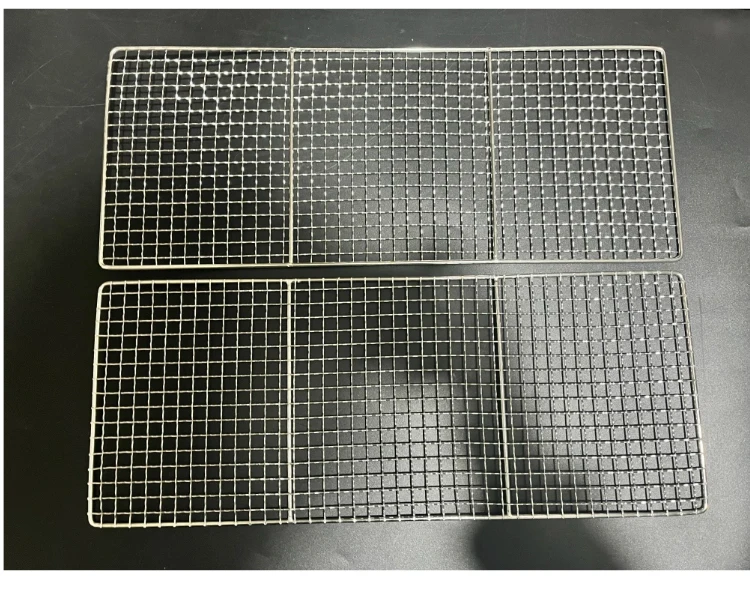 Stainless Steel 304 Food Grade 15-70CM Rectangle BBQ Barbecue Grill Wire Grid Mesh Net