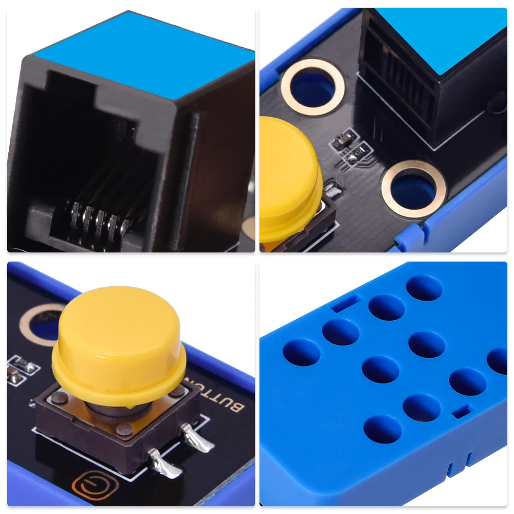 3/5 قطعة Kidsbits STEM اللبنات الإلكترونية وحدة زر واحد متوافقة مع ليغو لمشاريع Arduino DIY صانع البخار