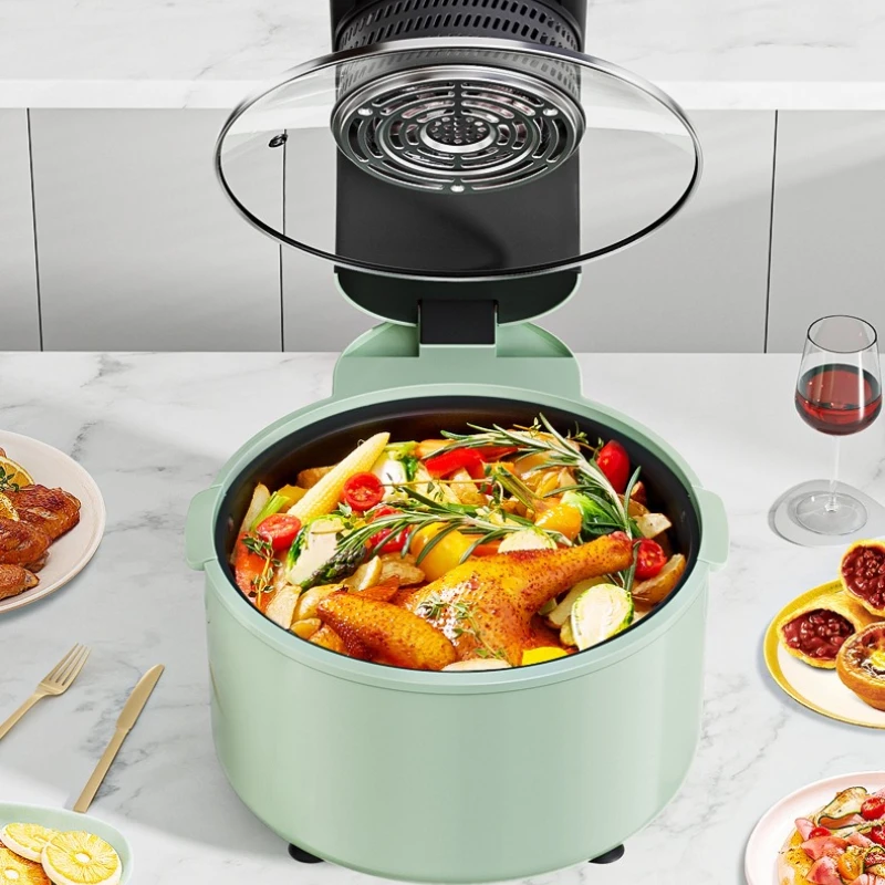 Air fryer household no-turn-over electric oven intelligent visual 7L large capacity