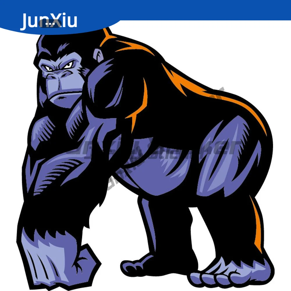 

Cartoon Angry Gorilla Mascot Wild Animal Sticker Funny Car Camper Bumper Truck Electric Scooter Yacht Anti Scratch Exterior Deca