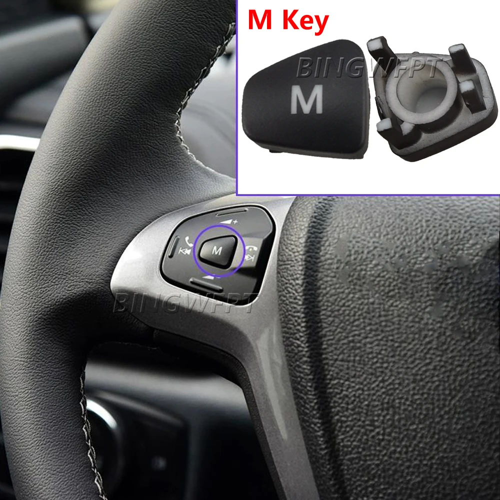 Brandnew Audio Volume Steering Wheel Button Cruise Control Switch M ON Button for Ford Fiesta MK7 MK8 ST Ecosport 2013