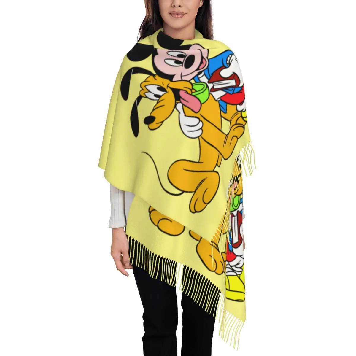 

Custom Print Mickey Mouse And Pluto Scarf Men Women Winter Warm Scarves Shawls Wraps