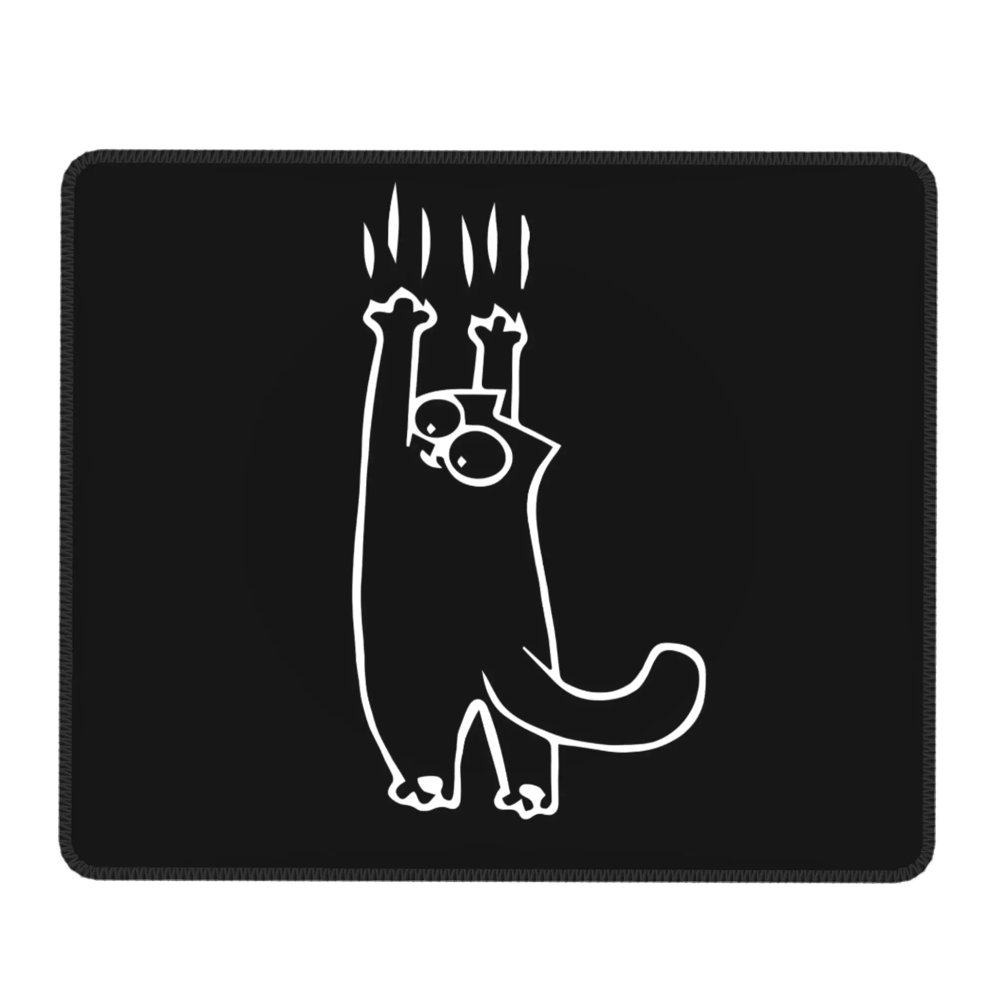 Cartoon Cat Hanging On Mouse Pad Computer Keyboard Mouse Mat Gaming PC Laptop Desk Mat Office Table Mats