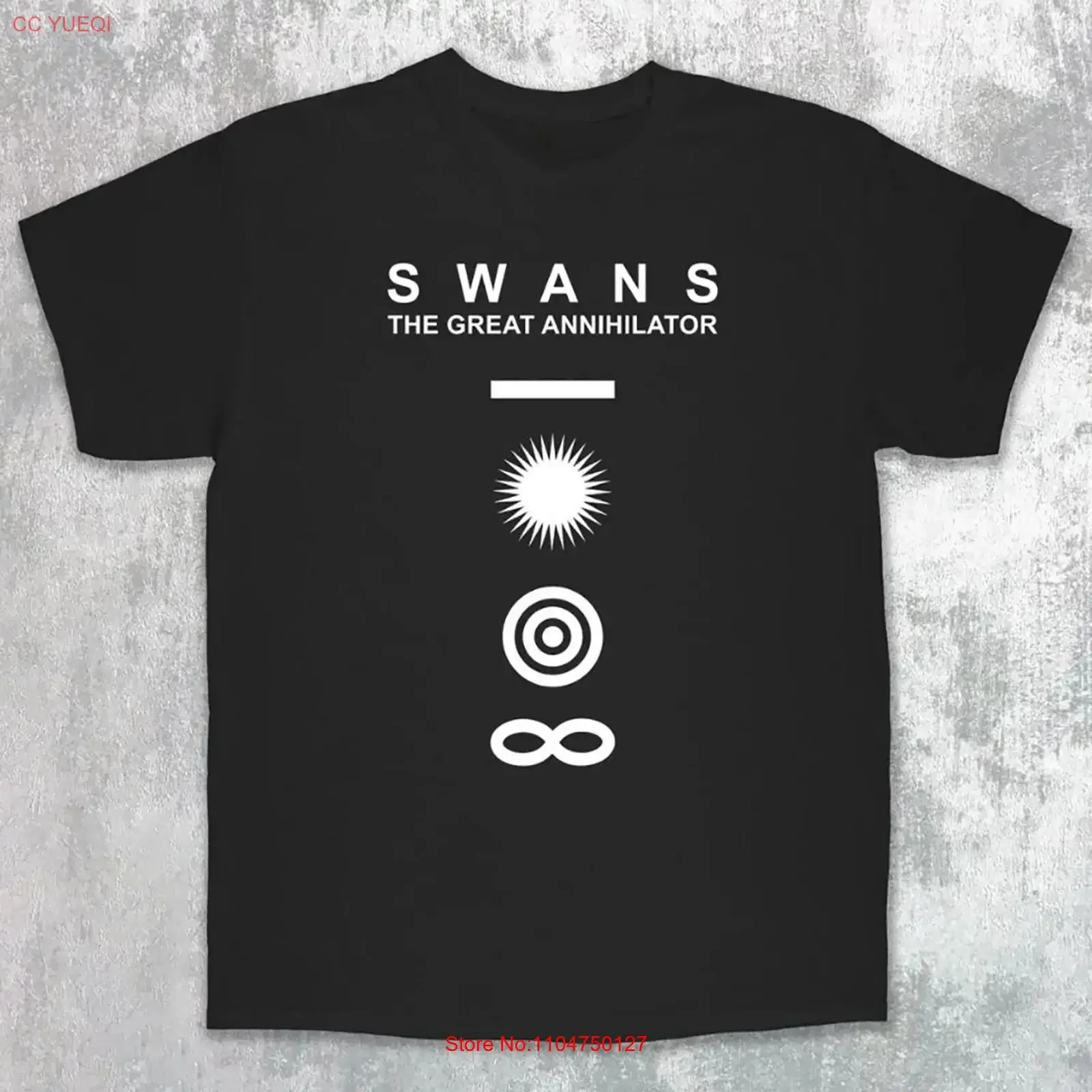 Swans Band The Great Annihilator T Shirt Cotton For QX311 vintage Washed fashion Versatile streetwear Slightly designer clothes