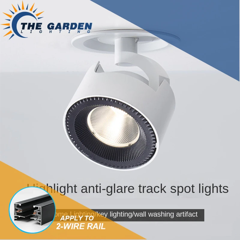 

Embedded Surface Mounted Spotlight Led Ceiling Light Downlight Clothing Store Kitchen Background Bull Eye Light Cob Track Light