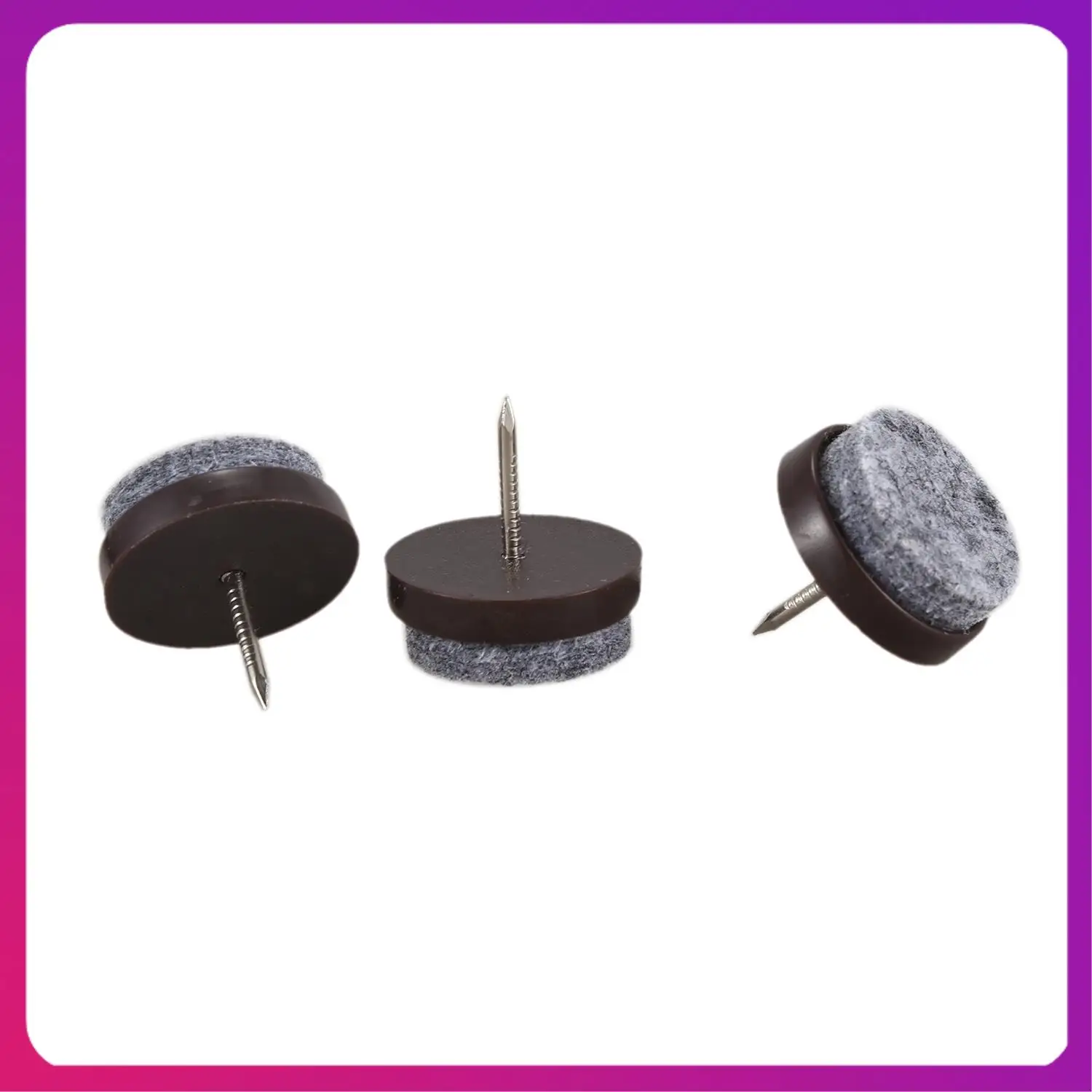

ABKL-50Pcs Chair Leg Floor Felt Pad Skid Glide DIY Nail Protectors 22Mm