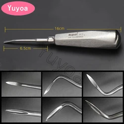 1Pc 24styles Dental Elevator Stainless Steel Tooth Extraction Tools Dentist Surgical Instrument Straight Curved Spiral Elevator