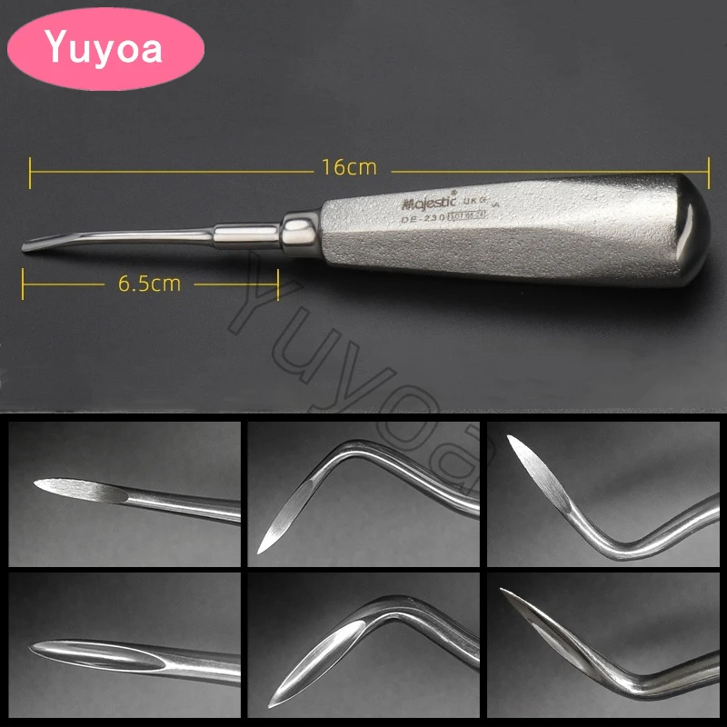 1Pc 24styles Winda dentystyczna Narzędzia do wyciągania zębów ze stali nierdzewnej Instrument chirurgiczny dentystyczny Prosta zakrzywiona winda spiralna