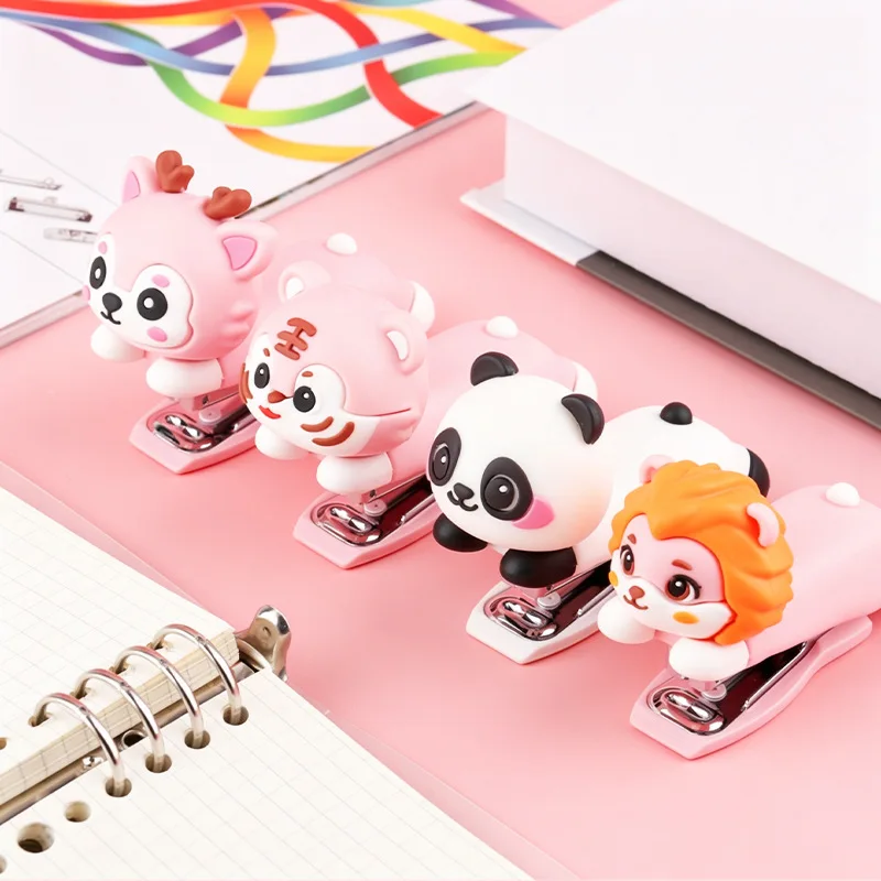 2/1 Piece Random Style Cute Cartoon Animal Mini Stapler, Creative and Aesthetically Pleasing Stapler for Students, Portable Stapler for Office Use (Staples Not Included)