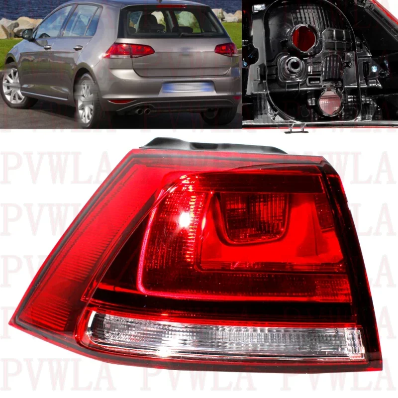 For VW Golf 7 MK7 2013 2014 2015 2016 2017 Left Outer Side Tail Light Rear Lamp Without Bulbs 5G0945095M