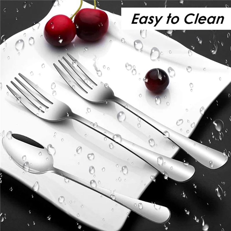 

Y50A-Set Of 36, Stainless Steel Dinner Forks And Spoons, Find Top Heavy-Duty Forks (8 Inch) And Spoons (7 Inch) Cutlery Set
