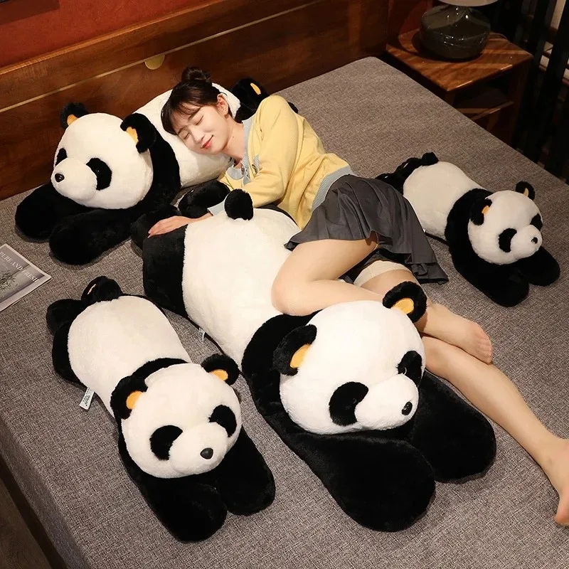 60 cm-120 cm Riesenpanda Plüschtiere Weiches Schlafkissen Cartoon Tier Bär Gefüllte Babypuppe Klassische Kindergeburtstag Weihnachtsgeschenke – Detail 23