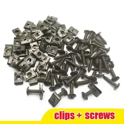 Vis autotaraudeuses et clips figurés, couvercle en plastique, retenue en métal, M5, 20/10mm, 4.2mm, RL, adapté pour moto, voiture, scooter, cyclomoteur, vélo électrique, 4.8 ensembles