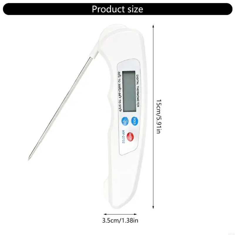 Termometri alimentari del display digitale con sonda lunga per forcella cottura precisa e il monitoraggio della del A0KF