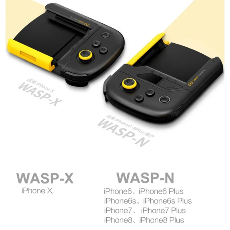 Flydigi WASP-N 게임 핸들 무선 스마트 컨트롤러, iOS WASP N, 아이폰 6/6 플러스, 6S, 아이폰 7, 7 플러스, 아이폰 8 플러스용, 정품
