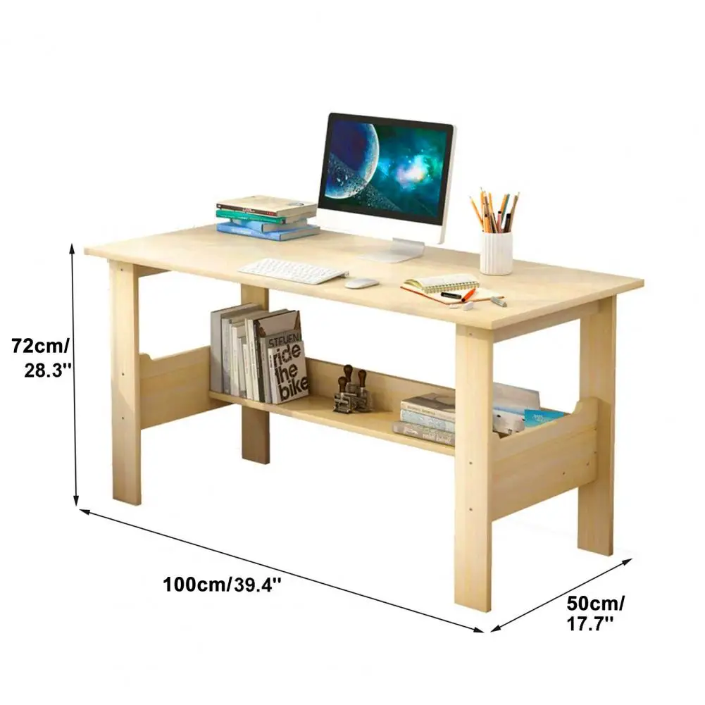 Thickened Plate Computer Desk, Modern Home Office Study Desk, Easy Assembly Makeup Vanity Console Table