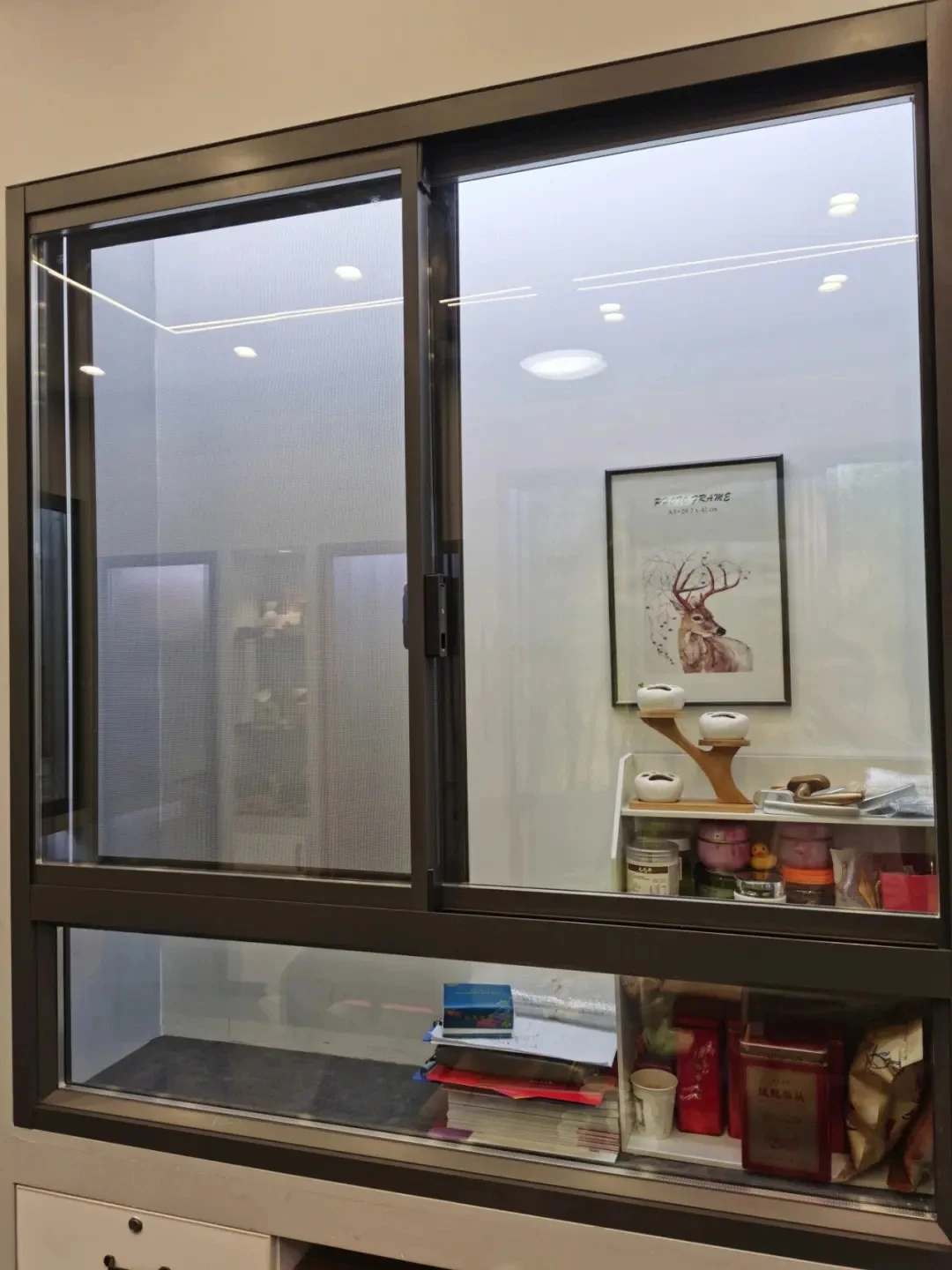 Swing Horizontal Aluminum Window Frame Bathroom Aluminium Sliding Windows Aluminum Alloy Wood Crate Fiberglass Roller Blind 72 view 5