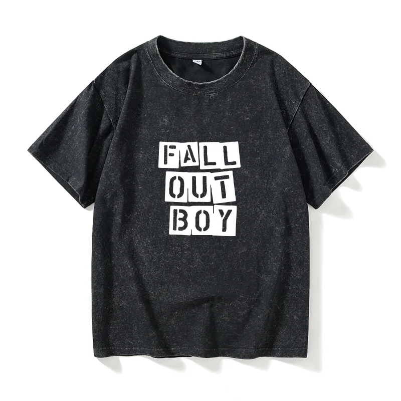 

Fall out Boy Music up ort Sve round Ne T-irt ex Large Size Personalized Clothing Cotton Classic Pattern Summe...