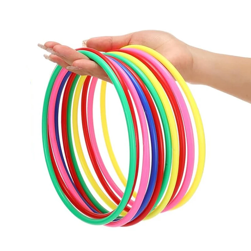 10PCS Plastic Rings for Ring Toss Party Throwing Carnival Fun Outdoor Games Sports Practice Speed Agility Training Kids Adults