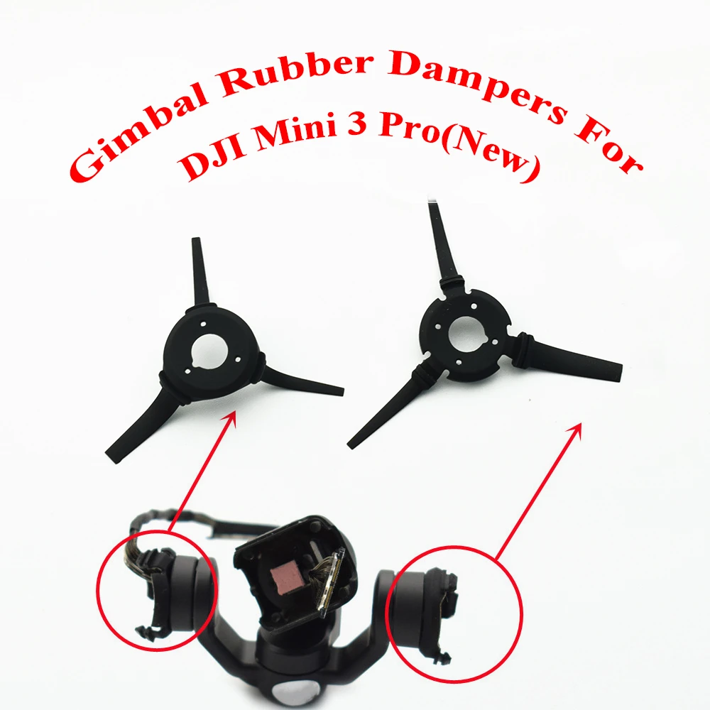 

New Gimbal Side Uncut Rubber Dampers For DJI Mini 3 Pro Damping Cushion Shock-absorber Ball Genuine Spare Part 1 Pair