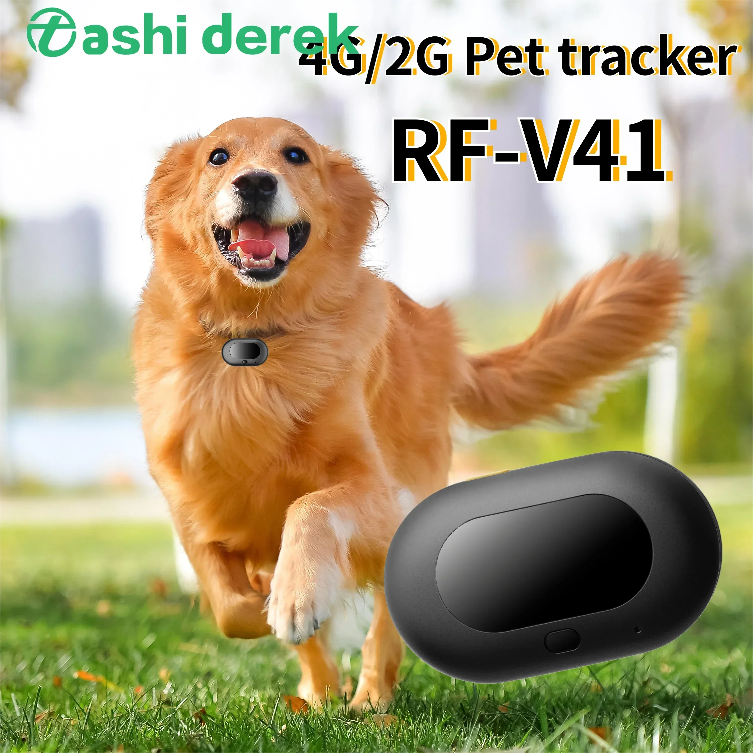 

V41 Pet tracker 4G Pet GPS Tracker IP67 Waterproof Mini Tracker Voice Monitor Sports Real-Time Tracking GPS Pets with Free APP