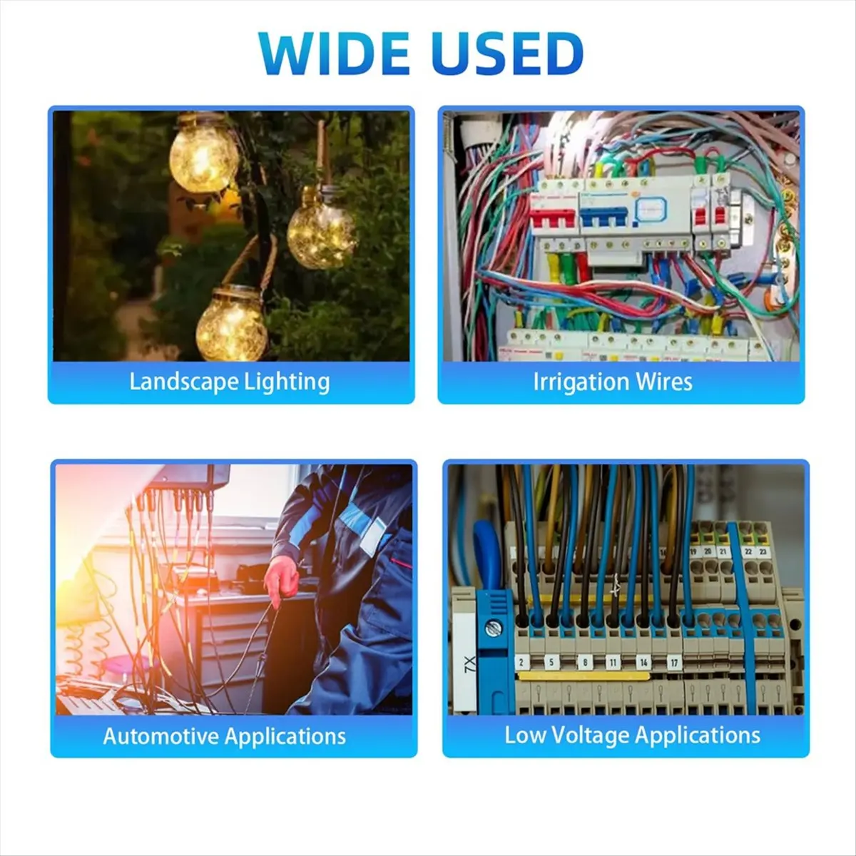 AA14 60PCS Waterproof Outdoor Wire Electrical Connectors,Sealant Twist Nuts Caps Cable Terminal Connector Gel 22AWG-12AWG