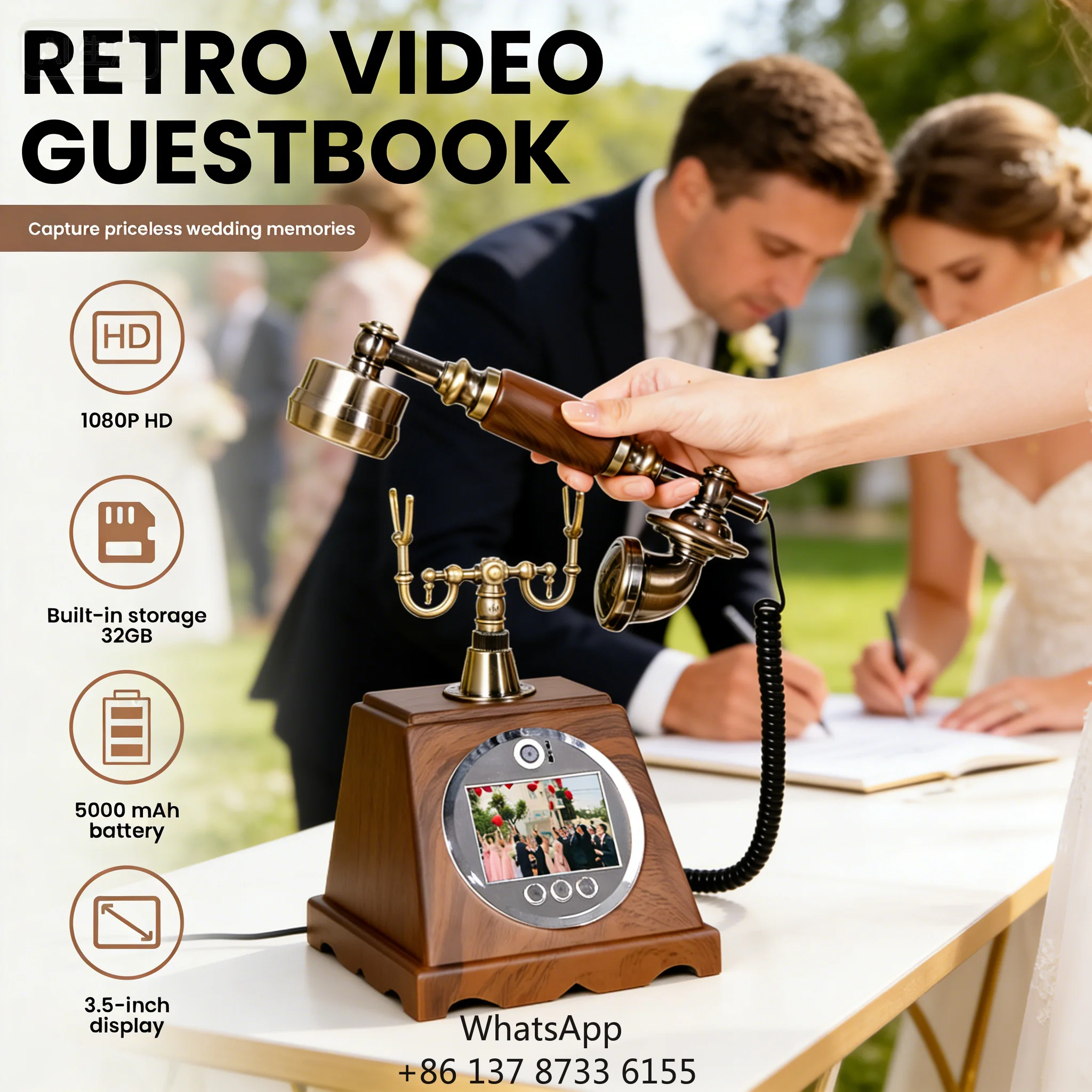 

Modern Metal Phone Booth Audio Video Guest Book ,Outdoor Wedding Decoration , Hot Sale Model Stand Display Cordless Phone