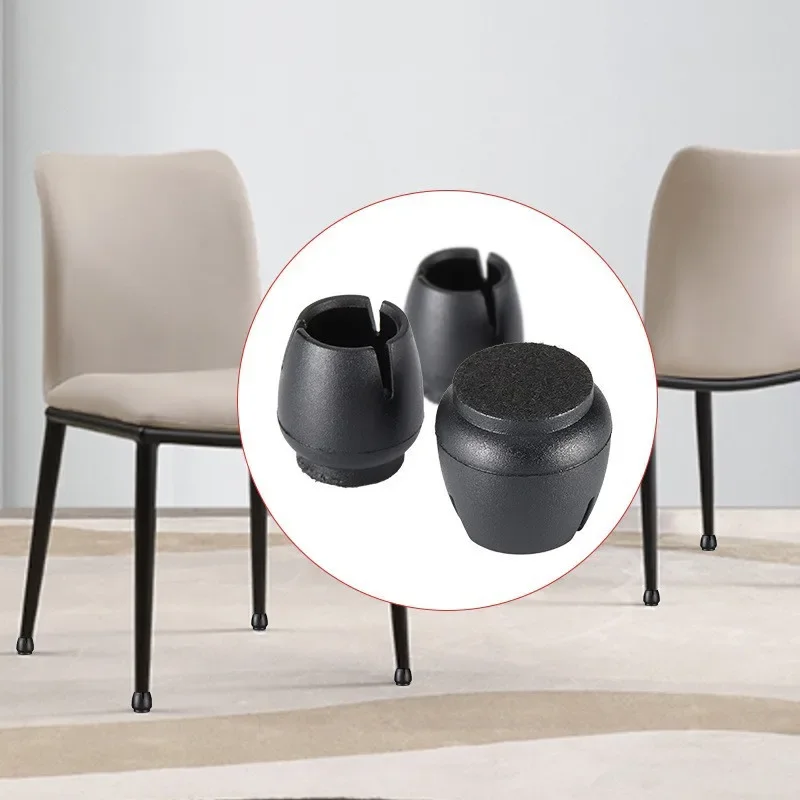 24Pcs 12-16mm Round Plastic Table Chair Leg Mat Table Chair Leg Caps Foot Protection Bottom Cover Pads Wood Floor Protector