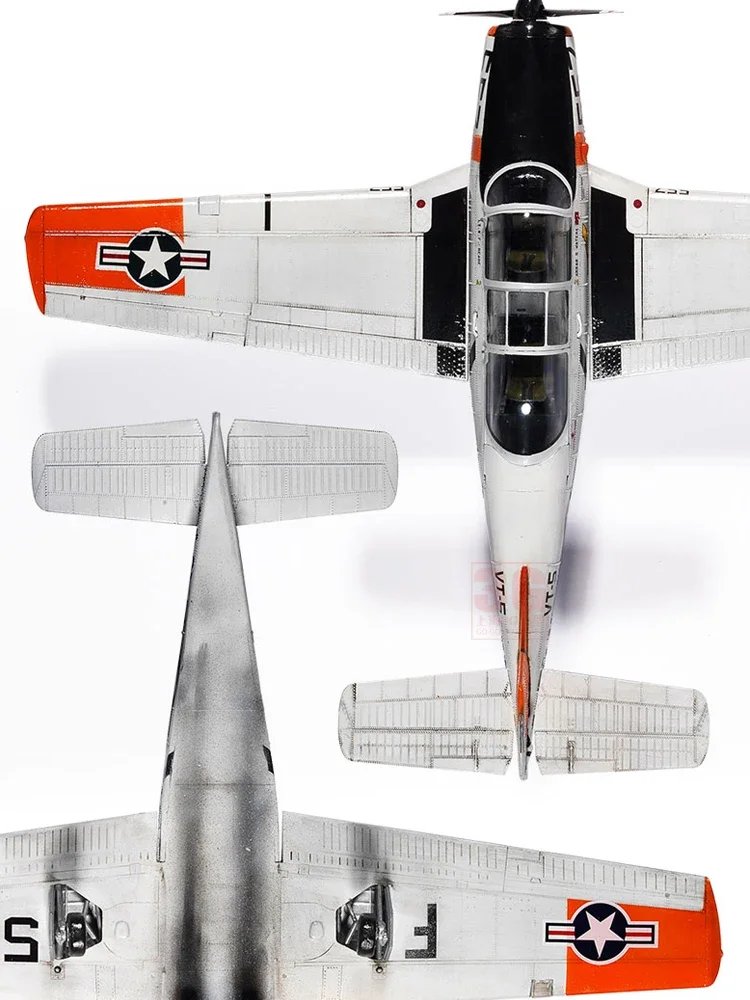 Academia Aircraft Model Kit, 12361 USN T-34B Mentor, VT-5 Training Air Wing, 1:48