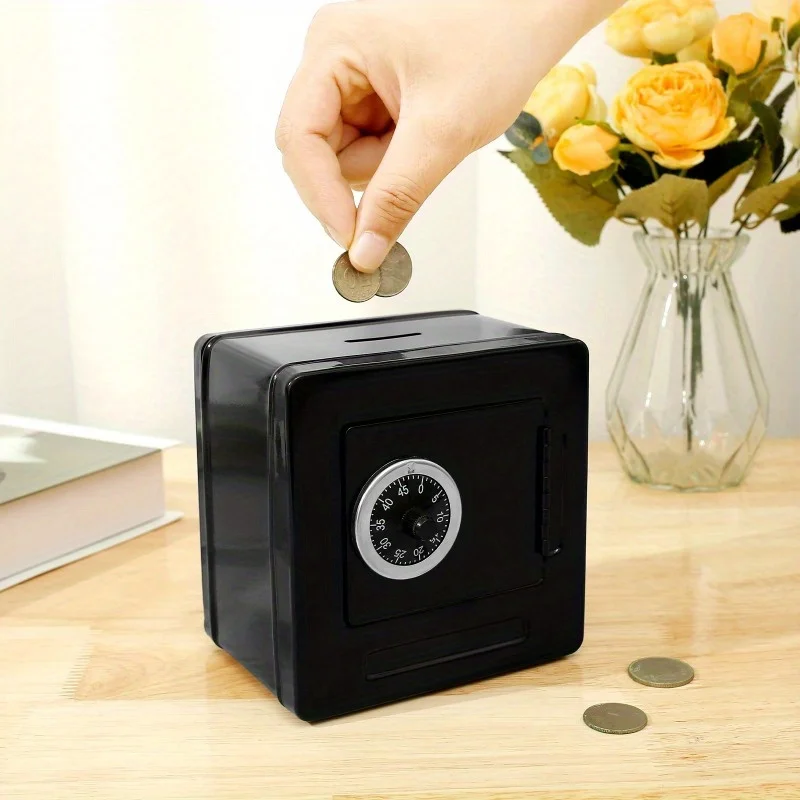 Mini Cash Money Box Secure Coin Storage Box with Lock and Key Perfect Home Storage Box for Christmas and Halloween