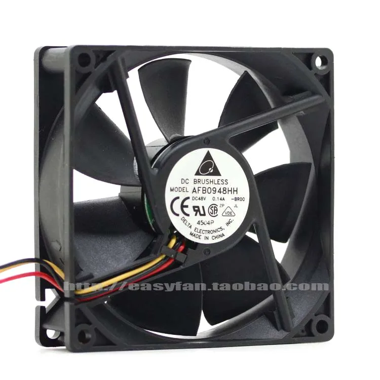 brand new DELTA AFB0948HH DC48V 0.14A DELTA 92*92*25MM 3PIN cooling fan